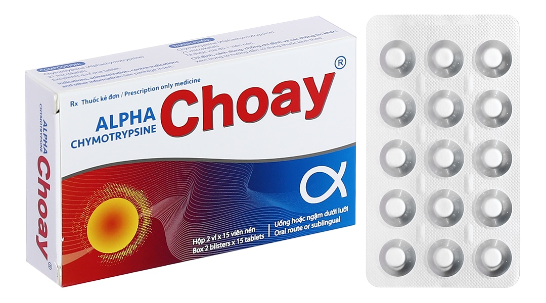 alphachymotrypsine kháng viêm