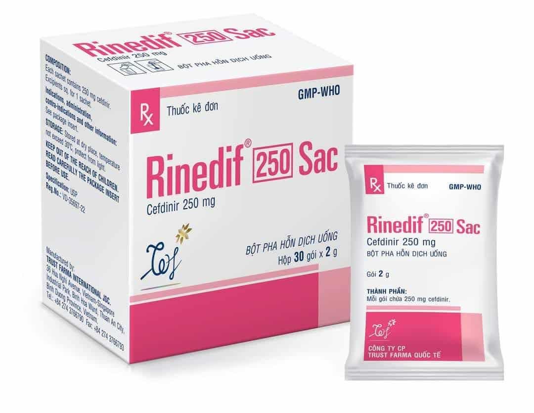 cefdiner 250 kháng sinh trẻ em