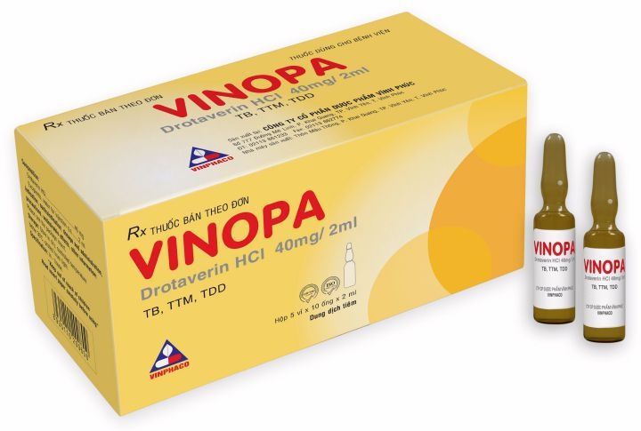 thuốc vinopa drotaverin 40mg-2ml